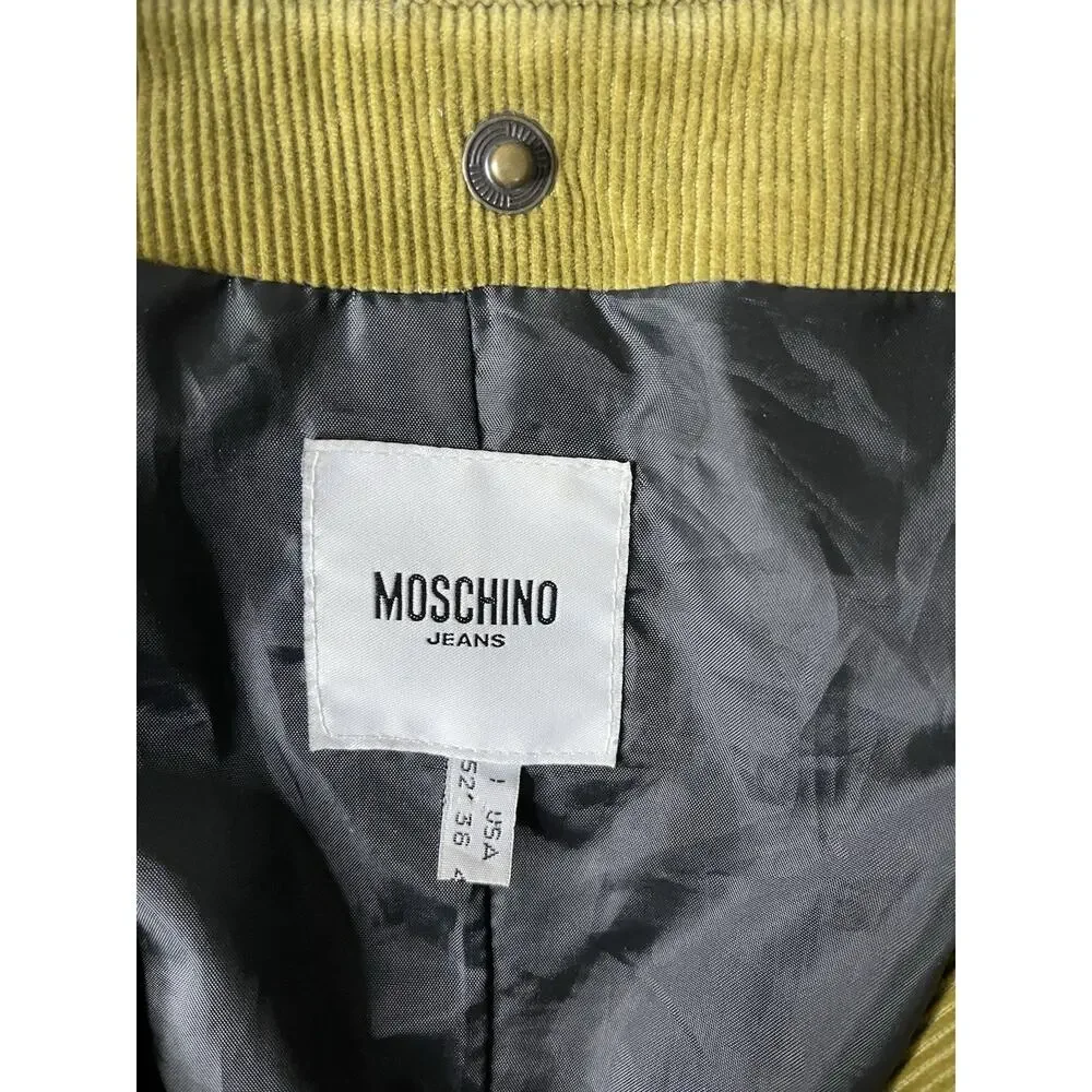 Vintage Moschino Jeans Uomo Corduroy Blazer Jacket Made in Italy IT 52 / US 42
